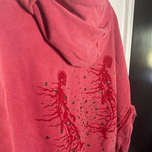 Sunwalker Men's Sun Red Hoodie Sweatshirt Size XXL - Picture 7 of 10